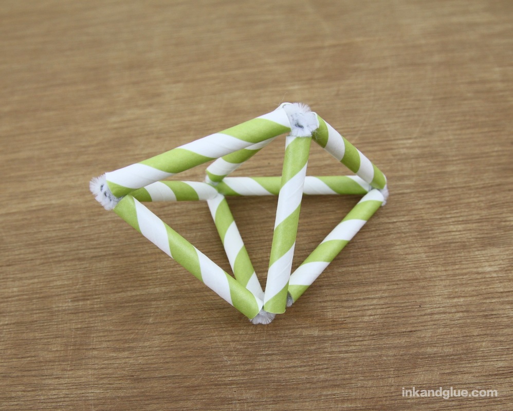 Origami Paper Straws, Homemade Straws, Version 2