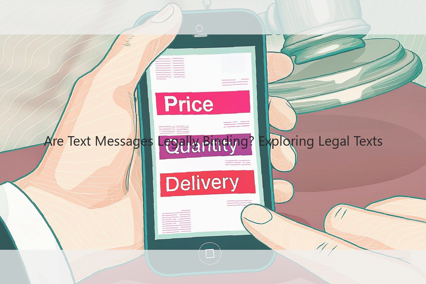 Are Text Messages Legally Binding? Exploring Legal Texts