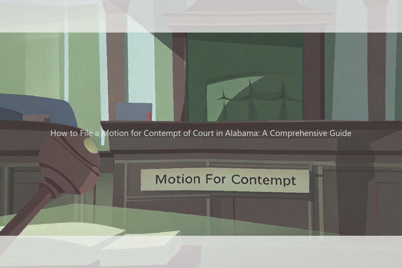 How to File a Motion for Contempt of Court in Alabama: A Comprehensive Guide